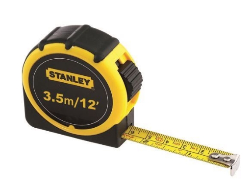 Picture of Stanley Rubber Grip Tape Rule 3.5 Lacquer Bi-Material- ST30611L