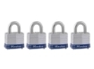 Picture of MASTER LOCK 40MM 19MM SHACKLE, 4 PIECES KEY-ALIKE LAMINATED STEEL PADLOCK