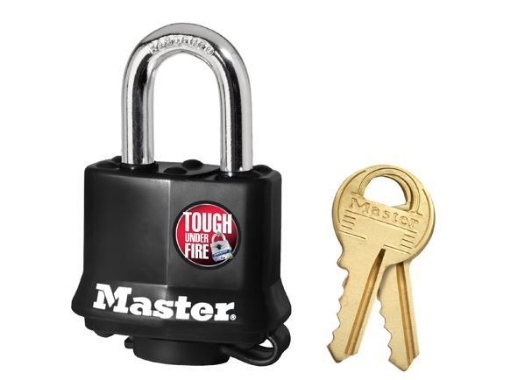 Picture of MASTER LOCK 40MM 25MM BLACK LAMINATED STEEL PADLOCK