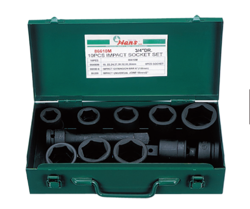 Picture of Hans 10 Pcs. Impact Socket Set, 86610A