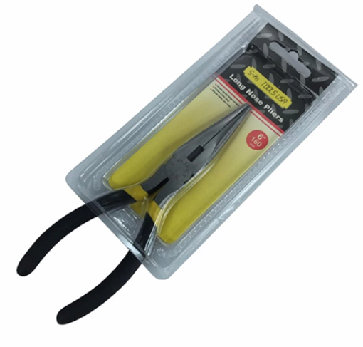 Picture of S-Ks Tools USA 6" Long Nose Plier (Silver/Black), LN-6"
