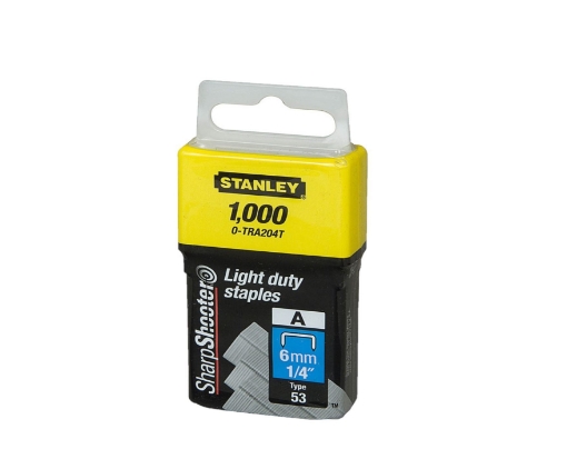 Picture of Stanley Light Duty Staples 1/4"(6MM) , STTRA204T