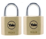 Picture of Yale Classic Series Outdoor Solid Brass Padlock 25mm with Multi-pack - Y110/25/115/2
