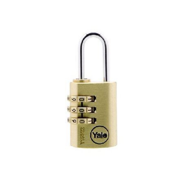 Picture of Yale Class Series Indoor Solid Brass Combination Padlock 22mm - Y150/22/120/1