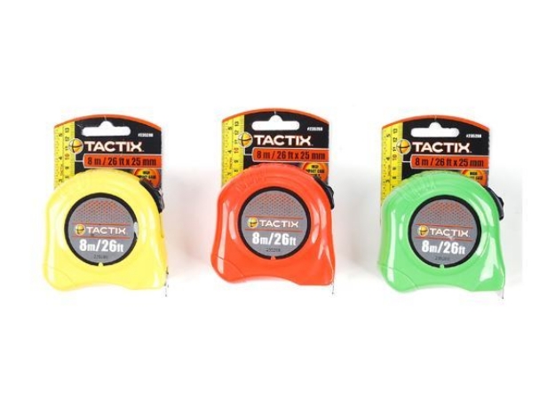 Picture of Tactix Basic Tape Measure - 8m  (26ft.)