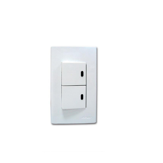 Royu 2 Gang Switch with LED Set WD603