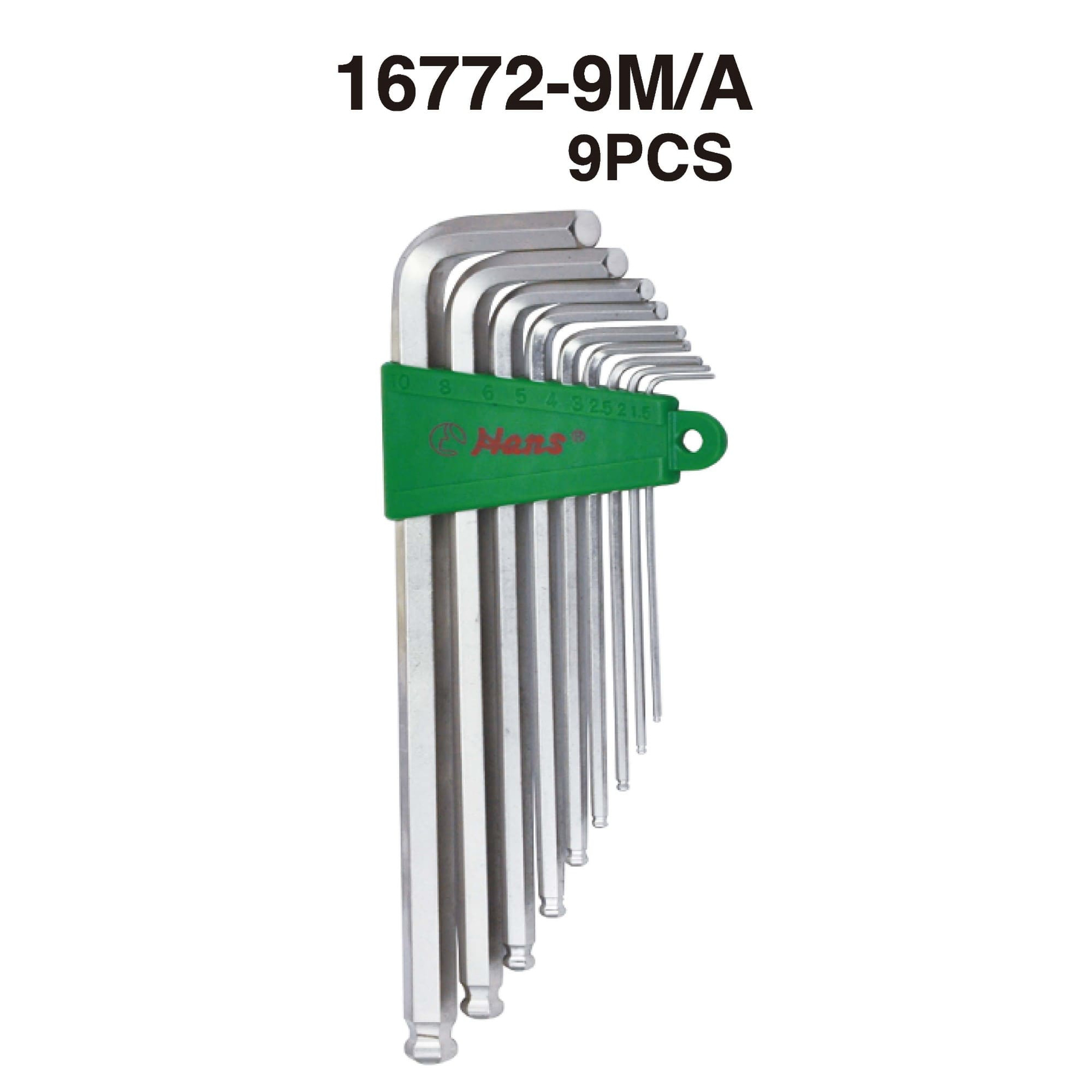 Hans Tools Allen Wrench Set Short Arm Allen Key (Standard), 16764-8M