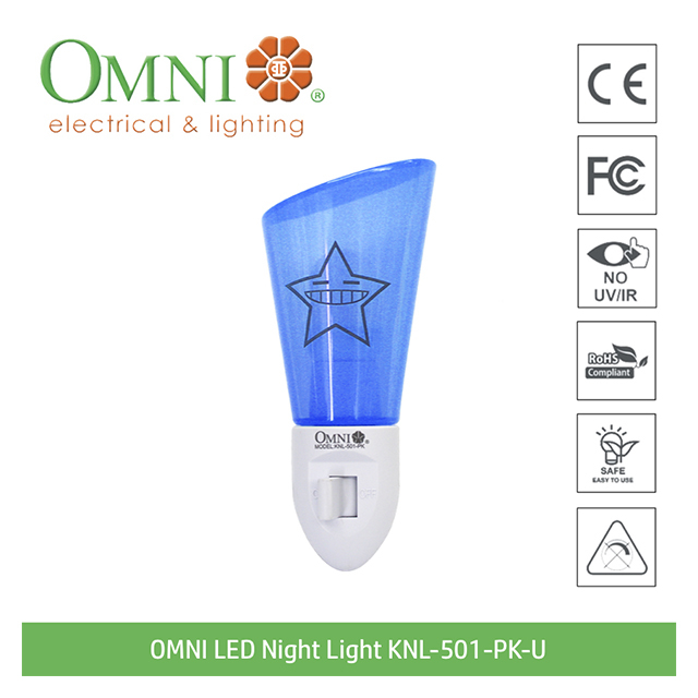 Omni LED Colored Night Light 0.50W, KNL-501-PK/N