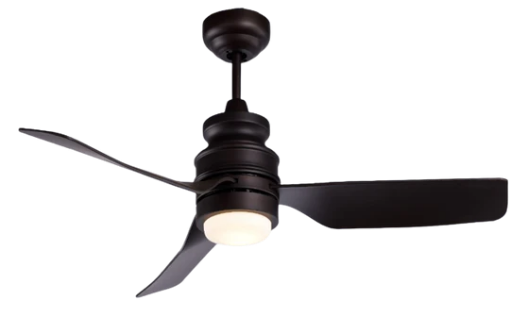 Picture of ACO SAMIRA 3-BLADE CEILING FAN WITH LED LIGHT 44" RUBBED BRONZE