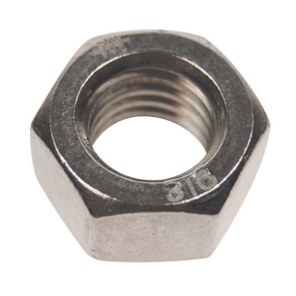 Picture of 316 Stainless Steel Hex Nuts Metric Size
