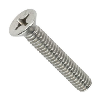 Picture of Stainless Steel Machine Screw, Flat Head, Phillips Drive