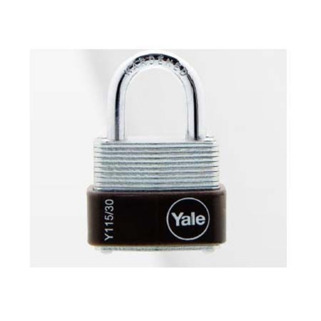 Picture of Yale Y115/30/117/1, Laminated Steel Padlock 30mm, Y115301171