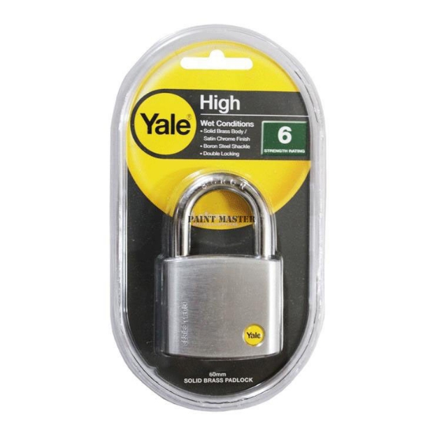Picture of Yale Y120/60/135/1, Silver Series Solid Brass Padlock 60mm, Y120601351