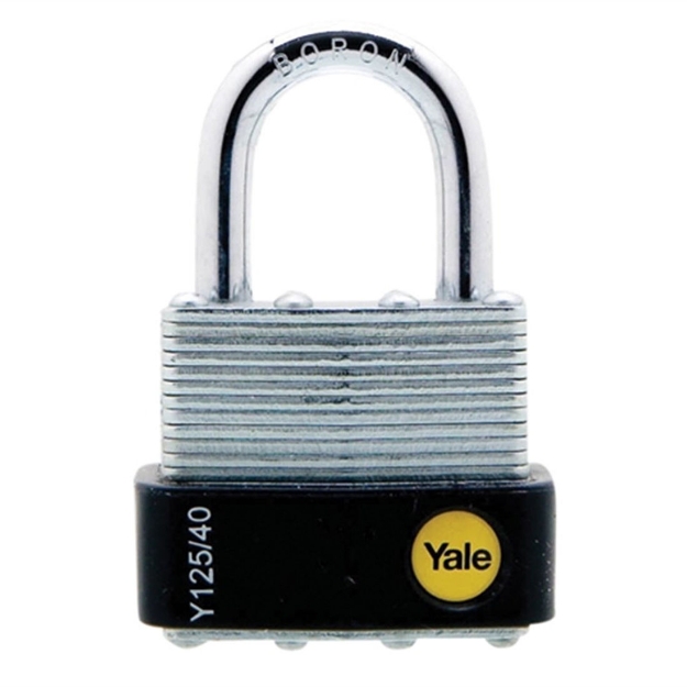 Picture of Yale Y125/40/122/1, Laminated Steel Padlock 40mm, Y125401221