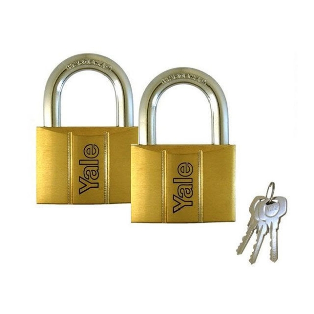 Picture of Yale Padlock Solid Brass 30mm 16mm Shackle 2 pc KA, YLHV14030KAX2