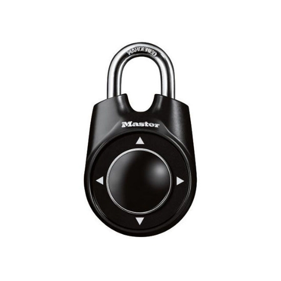Picture of Master Lock Padlock Speed Dial Combination 54mm 25mm Shackle (Black, Red, Blue, Purple), MSP1500IDBLK