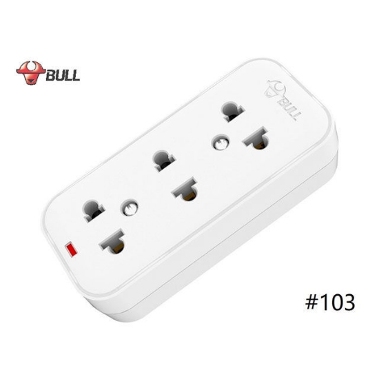 Picture of Bull Extension Board 3 Outlet Rewireable Board White Color (3H), 103