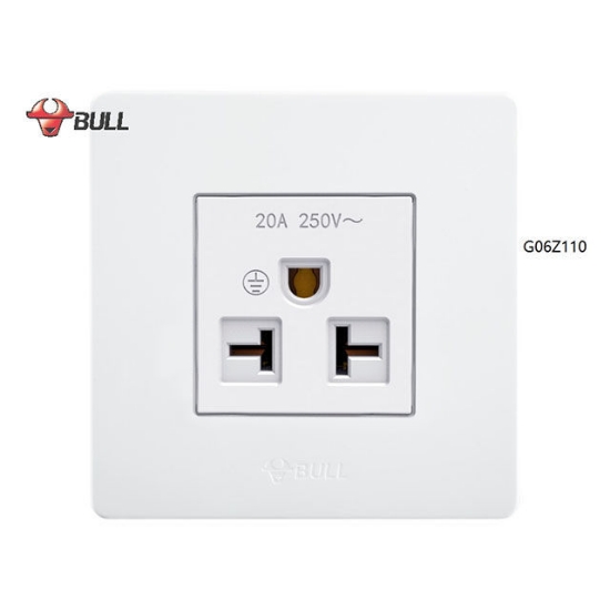 Picture of Bull 1 Gang Air Tandem Outlet Set ( White), G06Z110