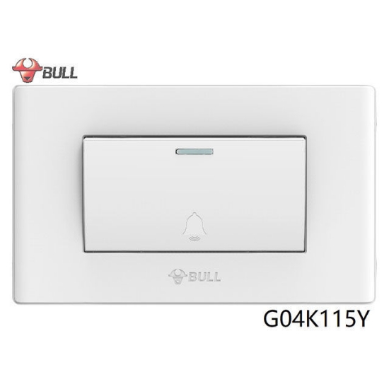 Picture of Bull 1 Gang Doorbell Switch Set (White), G04K115Y