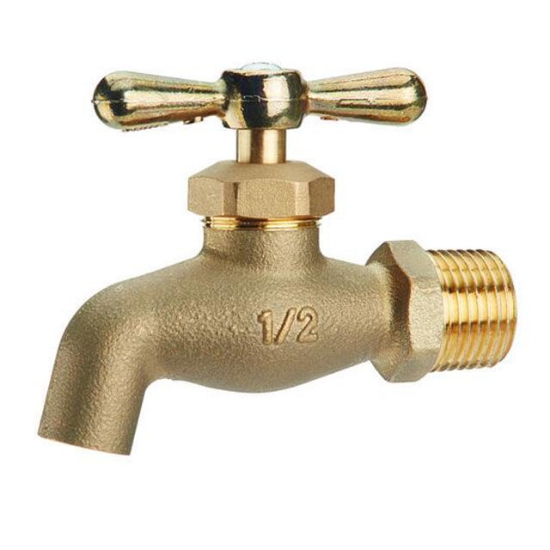 Picture of Omega Brass Faucet Screw Type with Plain Bib 1/2 in (Small and Large), BC-1100