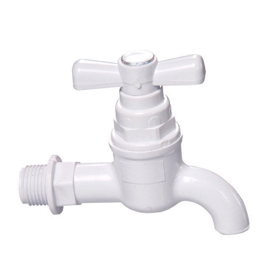 Picture of Omega Plastic Tap Faucet Screw Type with Plain Bib 1/2 in x 4 in, PT-8126
