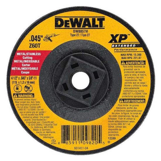 Picture of Dewalt 4" Cutting Disc - DWA8060-B1