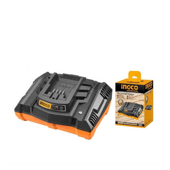 INGCO 20V Fast Intelligent Charger, Compatible with All INGCO P20S Power Tools, FCLI2003
