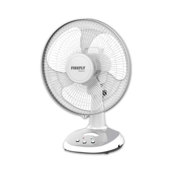 12" Oscillating 3-Speed Fan with LED Night Light and USB Mobile Phone Charger