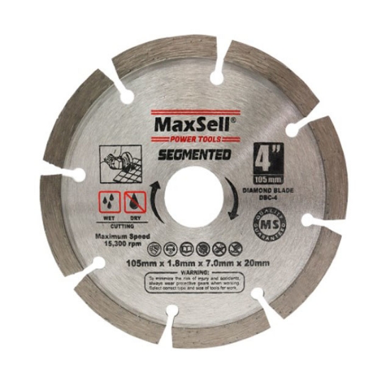 Picture of MaxSell Segmented (Diamond Blades) for Wet and Dry Cutting, DBC-4