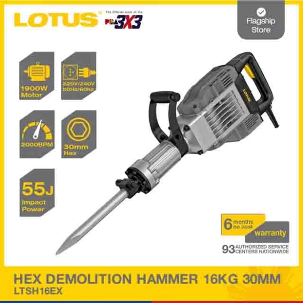 Picture of LOTUS 16KG 30MM Hex Demolition Hammer LTSH16EX