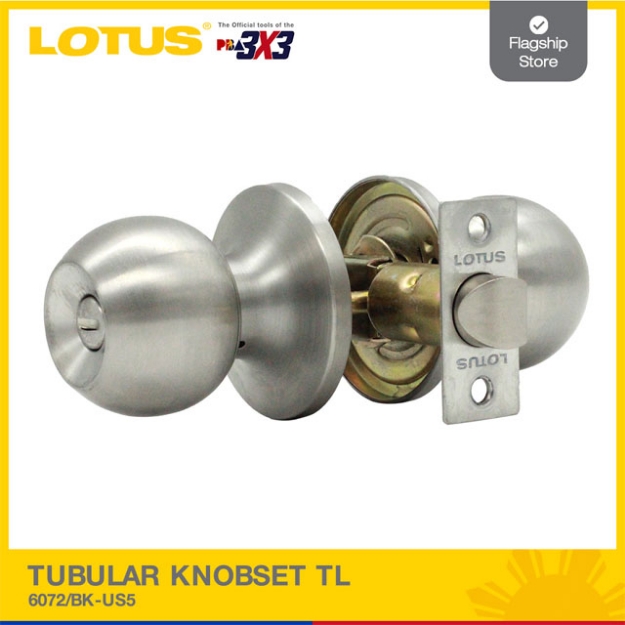 Picture of LOTUS Tubular Knobset (Antique Brass) TL 6072/BK-US5