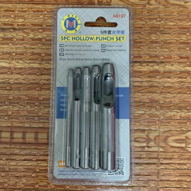 Picture of C-MART 5PC HOLLOW PUNCH SET - A0137