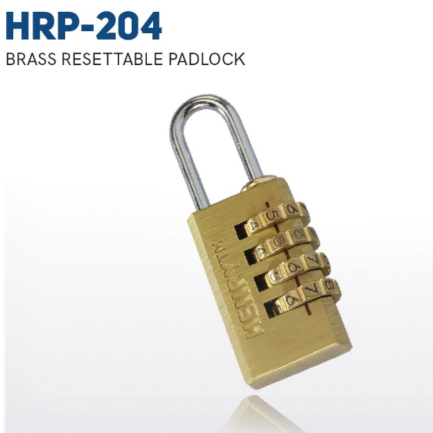 Picture of HENRY BRASS RESETTABLE PADLOCK - HRP204