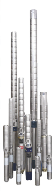 Picture of PSS SERIES STAINLESS STEEL  SUBMERSIBLE BOREHOLE PUMP FOR 4" & 6" WELL CASING DIAMETER - PSS-3-17