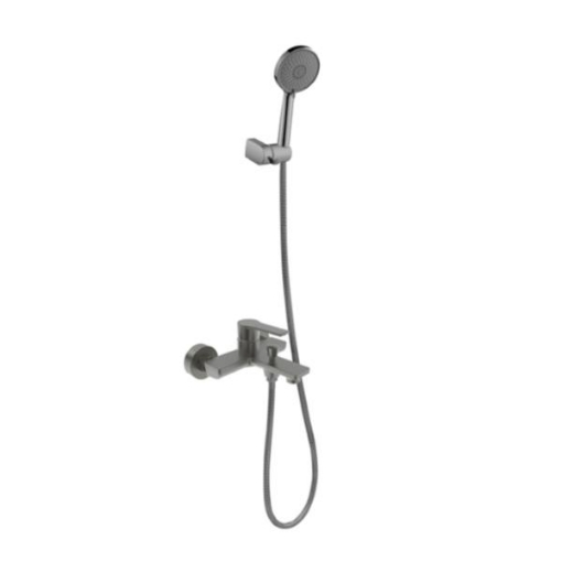 Picture of FINN H&C BATH & SHOWER FAUCET W/ SHOWER KIT GUNMETAL-AXS9SO350G