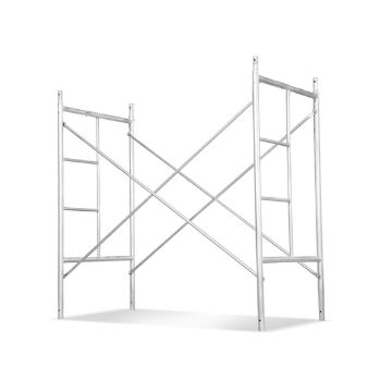 Picture of SCAFFOLDING SET WITH 2H FRAME,2 CROSS BASE AND 1 CATWALK,SET SIZE 1.2M X 1.7M