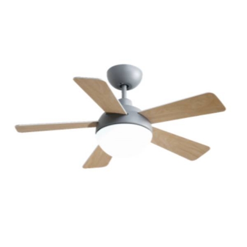Picture of ACO RAKIA 5-BLADE CEILING FAN WITH LED LIGHT 52" GRAY