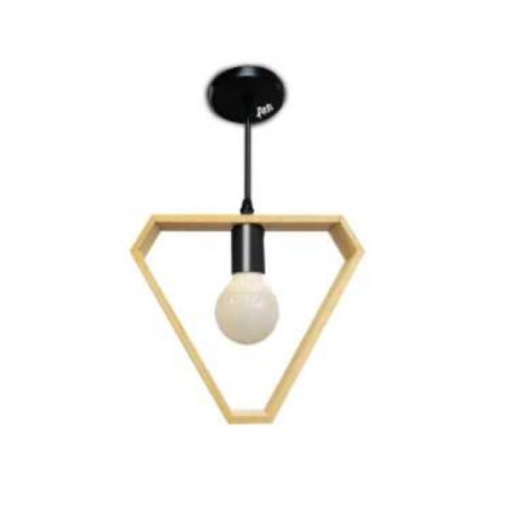 Picture of ACO WOODEN TRIANGULAR PENDANT LIGHT