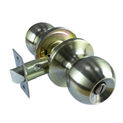 Picture of ARGO  KNOBSET TUBULAR PRIV ROUND ANTIQUE BRASS ARG1002TUS5