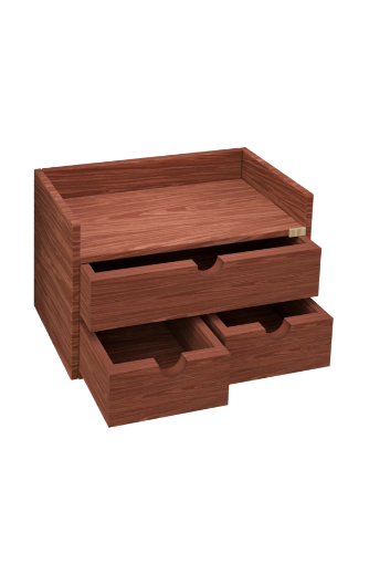 Picture of HOMER HOMER DESK ORGANIZER 33X19X21CM WENGE