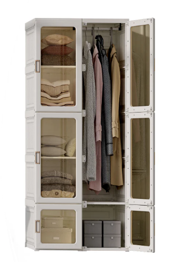 Picture of HOMER COLLAPSIBLE 6 DOORS WARDROBE CABINET