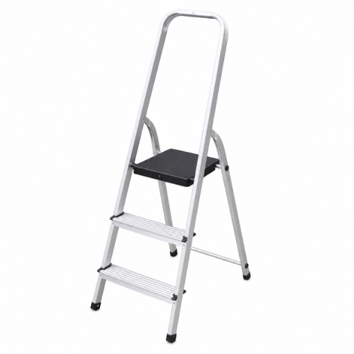 Picture of JINMAO 3 STEP ALUMINUM HOUSEHOLD LADDER 4FT JMAO114103