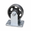 Picture of 4" Trolley Pure Iron Wheel Caster Specifications (HQ) ,  Caster Heavy Duty Wheel Fixed, Swivel (With Lock & W/Out lock)
