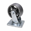 Picture of 4" Trolley Pure Iron Wheel Caster Specifications (HQ) ,  Caster Heavy Duty Wheel Fixed, Swivel (With Lock & W/Out lock)