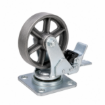 Picture of 5" Trolley Pure Iron Wheel Caster Specifications (HQ) ,  Caster Heavy Duty Wheel Fixed, Swivel (With Lock & W/Out lock)