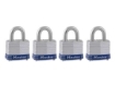 Picture of MASTER LOCK 40MM 19MM SHACKLE, 4 PIECES KEY-ALIKE LAMINATED STEEL PADLOCK