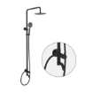Picture of Axis Round On-Wall Shower System Matte Black, AXS54S300B