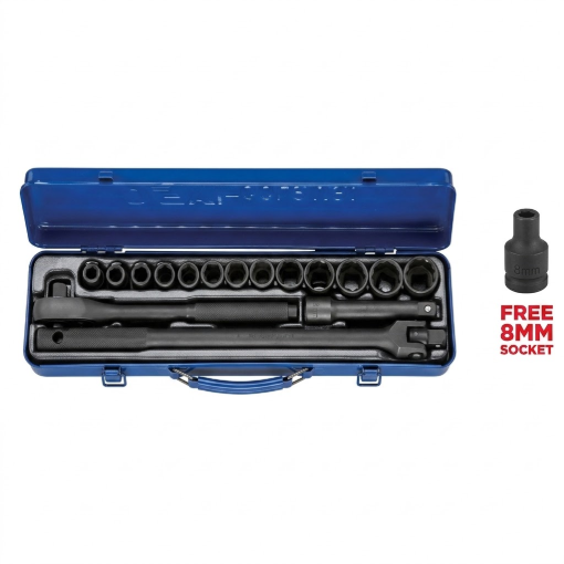 Picture of OSK TOOLS USA 17 PCS. SOCKET WRENCH SET, A-17 CHROME