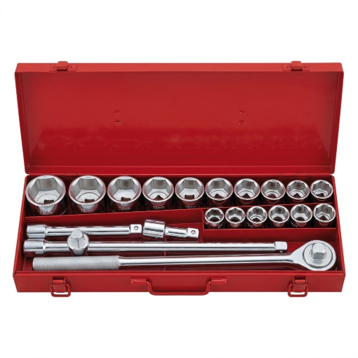 Picture of OSK TOOLS USA 21PCS 3/4" DR. SOCKET WRENCH SET, GND-342106