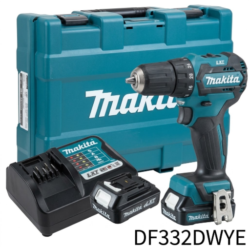 Picture of Makita 12Vmax CXT BL XPT Cordless 10 mm (3/8") 32 N·m Driver Drill, DF332DWYE